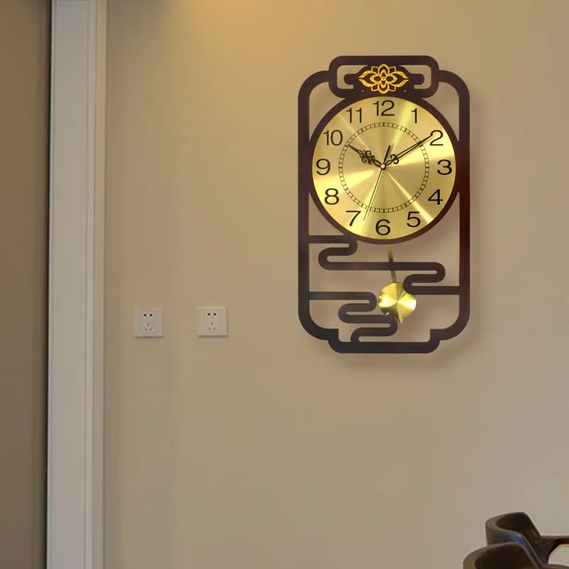 Interior Design Vintage Modern - Zwevende Beweging Wandklok Houten Uniek Design
