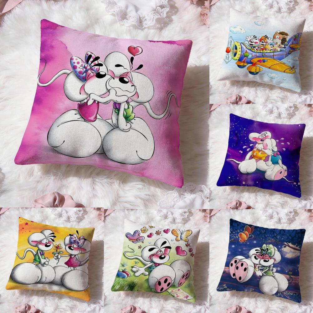 Interior Design Whimsical - Cartoon D-Diddl kussenhoes Premium Comfort omkeerbare