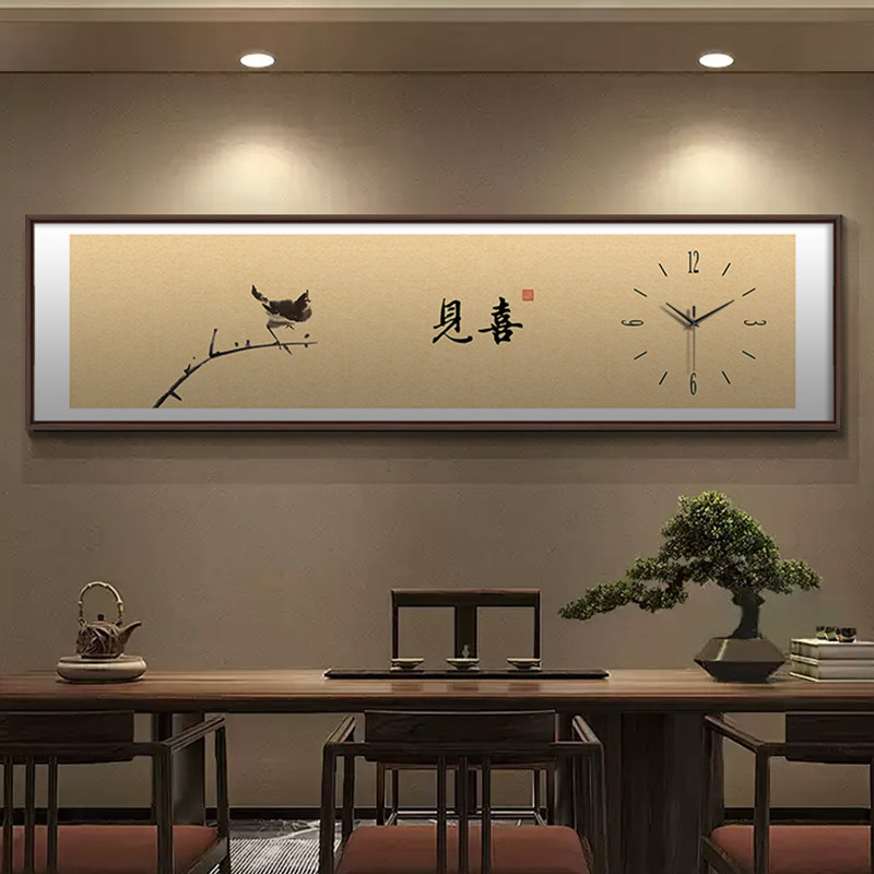 Interior Design Vintage Modern - Vintage grote klok wandkunst interieur muurschildering
