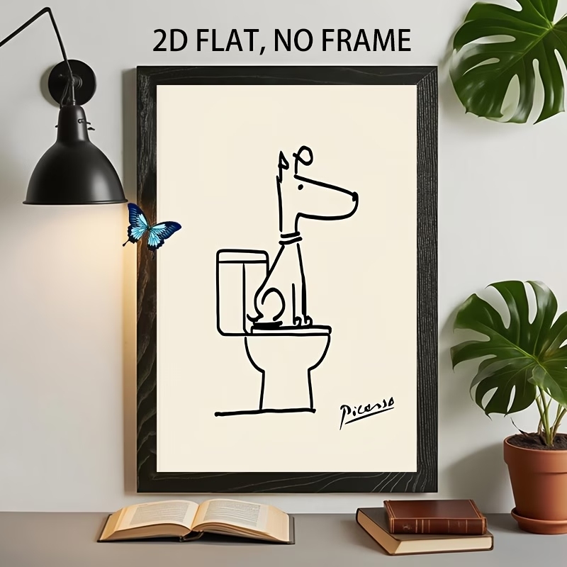 Interior Design Room - Moderne, retro leuke hondentoilet Picasso lijn