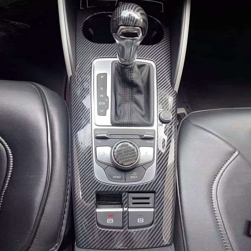 Interior Design Texture - Abs Koolstofvezel Textuur Auto-Accessoires Middenconsole Versnellingspook