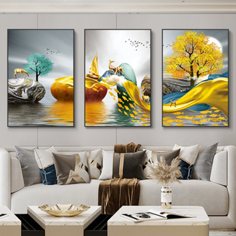 3 stks/set frameloze 3 Nordic  - Abstract Canvas Set recensie en prijs