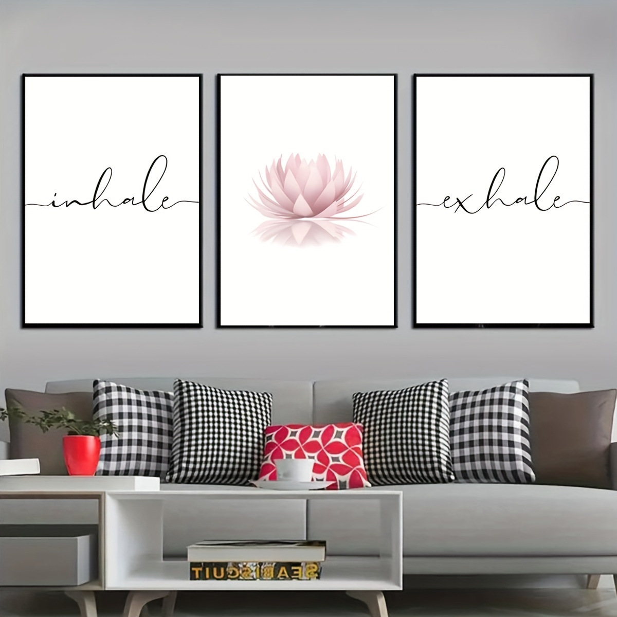 3 stks/set Inhaleren Uitademen - Abstract Canvas Set recensie en prijs