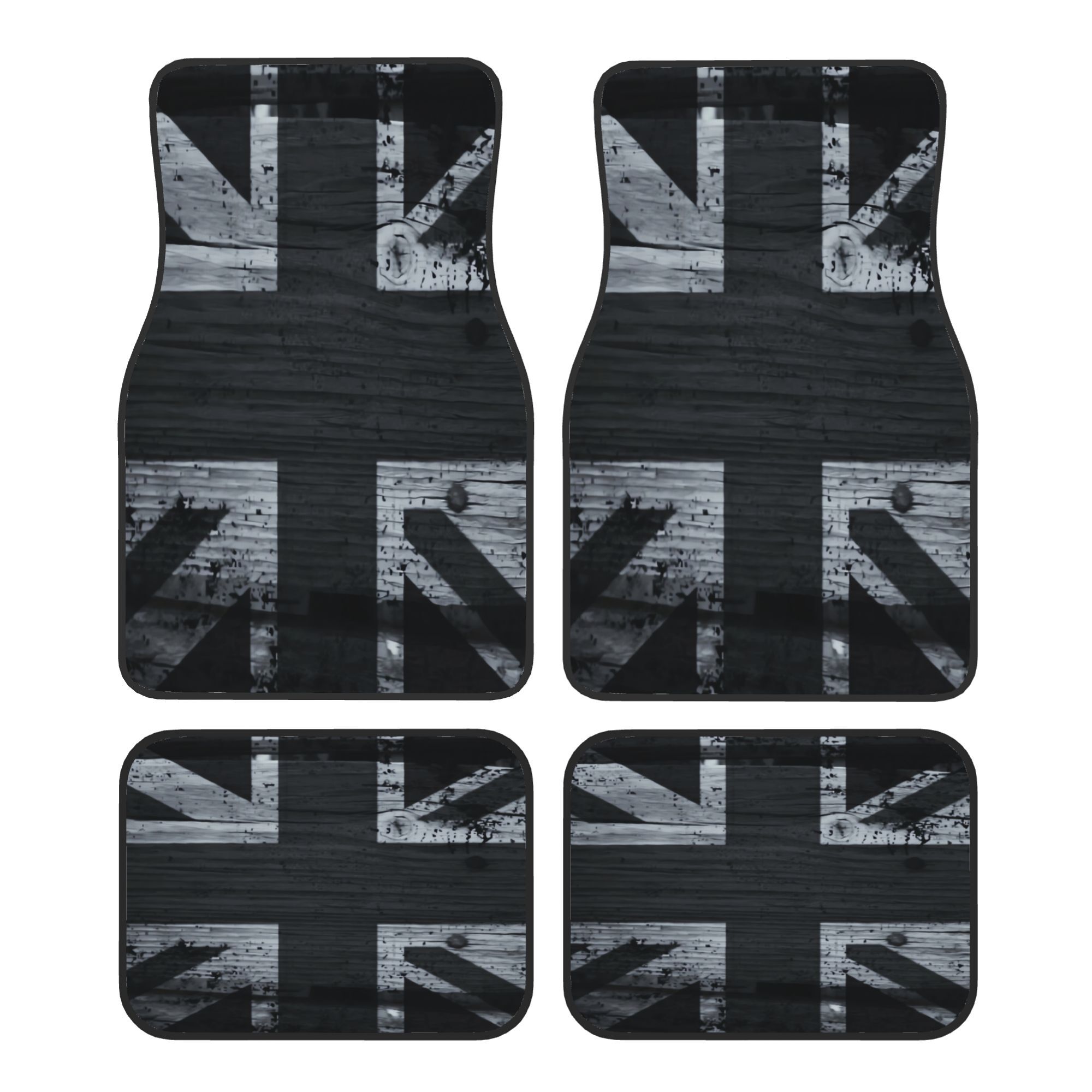 4 stuks zwart-wit Britse vlag  - Interior Design Uk recensie en prijs