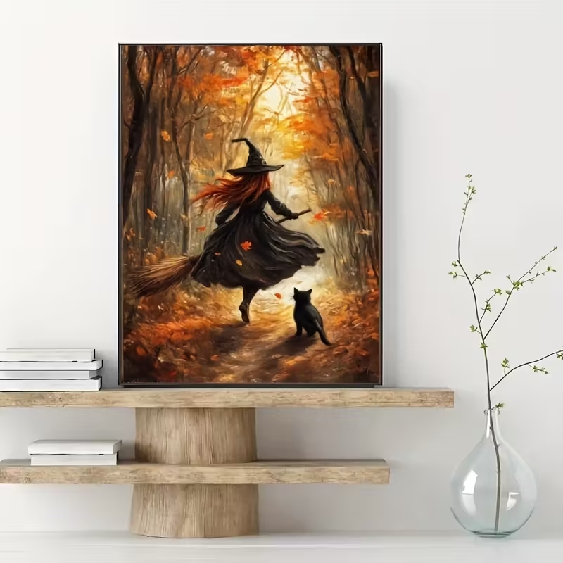 Retro Halloween Herfst Heks Op - Interior Design Room recensie en prijs
