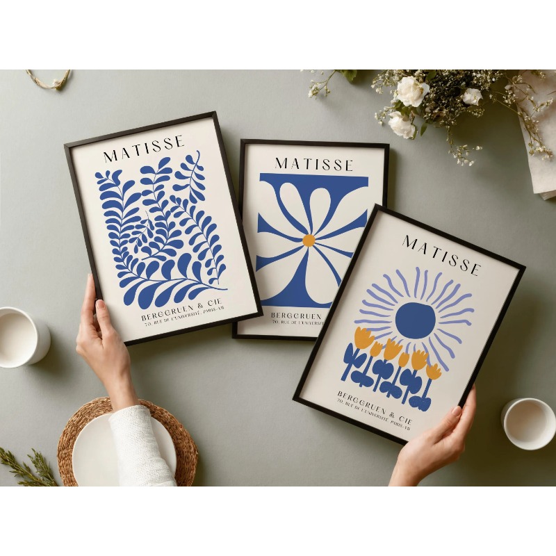 Blauwe Matisse-prints, set van - Abstract Canvas Set recensie en prijs
