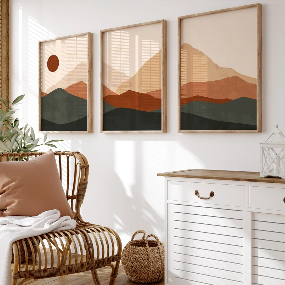3 stks/set Boheemse abstracte  - Abstract Canvas Set recensie en prijs