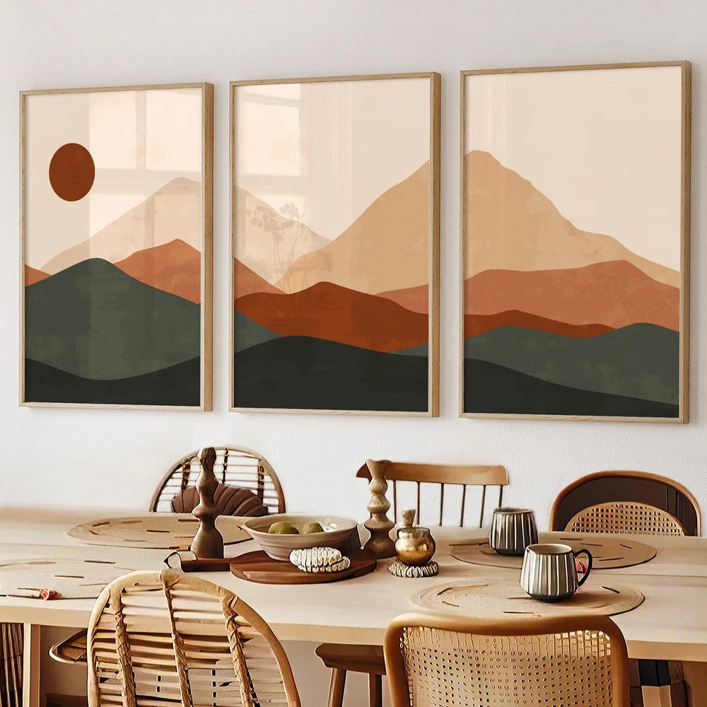 3 stks/set Boheemse abstracte  - Abstract Canvas Set recensie en prijs