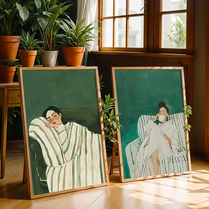 2 stks/set abstracte figuur sm - Abstract Canvas Set recensie en prijs