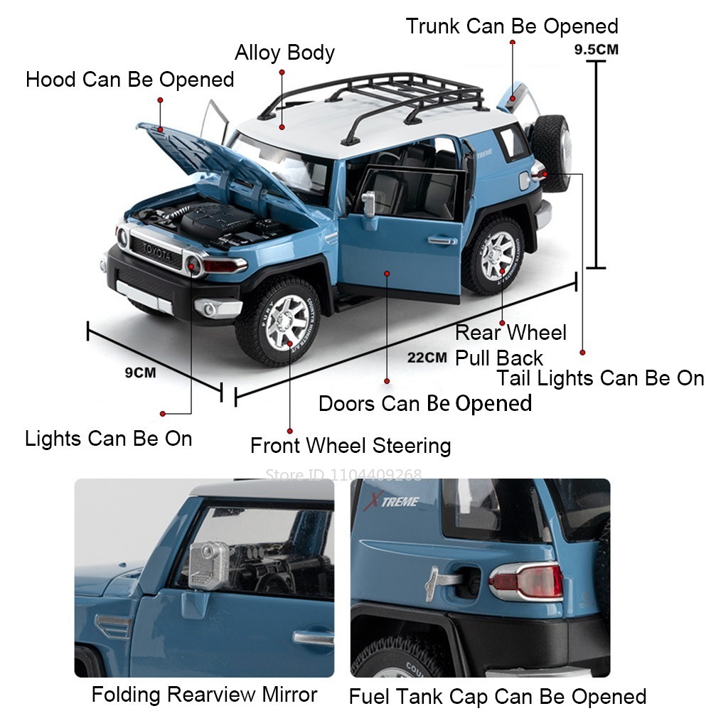 1:24 Schaal LC79 FJ Cruiser Mo - Interior Design Style Quiz recensie en prijs